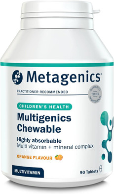 Metagenics Multigenics Chewable - Highly absorbable chewable multivitamin - Supports The Immune System - Orange Flavour - 90 Tablets