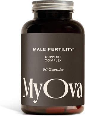 MyOva Male Fertility Supplements - Enhances Sperm Quality, Count & Hormonal Balance - Supports Conception for Men - Includes Zinc, Selenium, Vitamins C, D, E - 60 Capsules