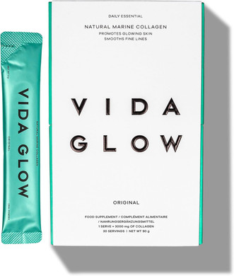 Vida Glow - Natural Hydrolysed Marine Collagen Sachets | Promotes Glowing Skin + Smooths Fine Lines (Original, 30 Sachets)
