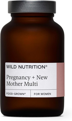 WILD NUTRITION ??Food-Grown® Pregnancy + New Mother Multi | Pregnancy Vitamins for Women with 400µg Folic Acid | Prenatal Vitamins for Women to Support Fatigue | Pregnancy Nausea Relief | 90 Capsules