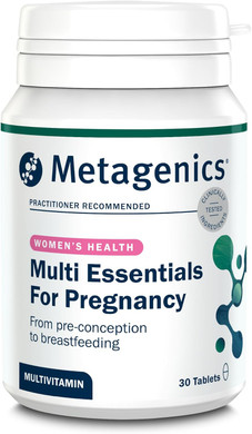 Metagenics Multi Essentials for Pregnancy Multivitamin with Folic Acid - 25 Vitamins & Minerals for Pre-Conception, Pregnancy & Breastfeeding - Vegetarian and Vegan - 60 Tablets