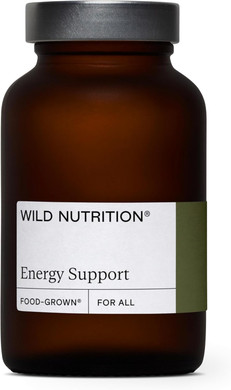 WILD NUTRITION Food-Grown® Energy Support | with Iron, Vitamin C, and Magnesium - Ethically Sourced - Maintain Energy Levels + Immune Support - 60 Capsules