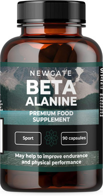 Beta Alanine 500mg for Men and Women - 90 Capsules - Preworkout Nutritional Supplement - Energy & Muscle  Halal - Made in The UK