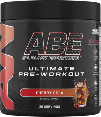 Applied Nutrition ABE Pre Workout - All Black Everything Pre Workout Powder, Energy & Physical Performance with Citrulline, Creatine, Beta Alanine (375g - 30 Servings) (Bubblegum Crush)