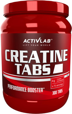 Activlab Creatine Tabs | 300 Tablets | 75 portions | Pomegranate | Creatine Monohydrate 4000 mg | Bodybuilding, Fitness, Cross-Fit, Weightlifting, Powerlifting | 3X lab Tested | Optimum Nutrition