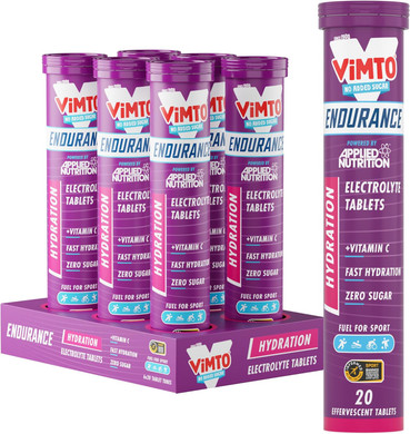 Applied Nutrition Endurance Hydration Electrolyte Tablets - 400mg Electrolytes per Serving  20 Effervescent Tablets, Sugar Free, Low Calorie, Added Vitamin C Boost Performance  Orange