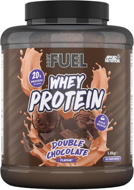 Bodyfuel Whey Protein Powder - 20g Protein for Muscle Recovery & Weight Management - Low-Calorie, Keto-Friendly - (1.8kg - 53 Servings) (Double Chocolate)