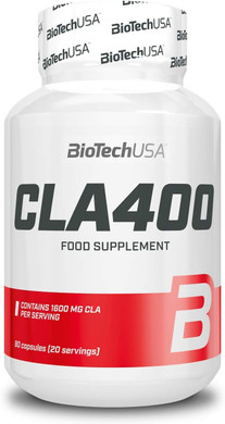 BioTechUSA CLA 400 | Bodyweight Support | 1.600 mg of CLA | Conjugated Linoleic Acid, 80 softgel Capsules