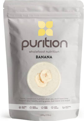 Purition Macadamia & Vanilla - Natural, Gluten Free, High Protein, Low Sugar, Keto, Vegetarian, Meal Replacement Shake for Healthy Weight Management, 500g, 12 Servings