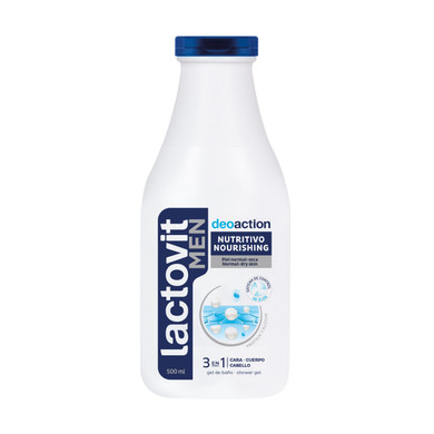 Lactovit Gel De Baño 3 En 1 Desodorizante Men 500Ml