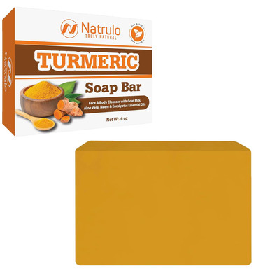 Turmeric Soap Bar For Face & Body  Natural Turmeric Skin Brightening Soap For Dark Spots, Intimate Areas, Underarms  Turmeric Face Wash Reduces Acne, Fades Scars & Cleanses Skin  4Oz, Made In Usa