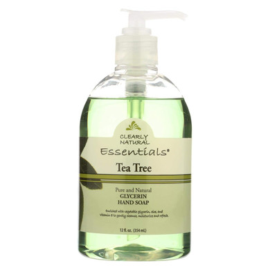 Clearly Natural Liq Soap W/Pump,Tea Tree, 12 Fz
