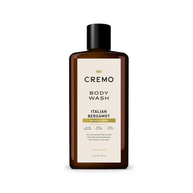 Cremo Body Wash Men, Notes Of Italian Bergamot, Neroli Blossom, And Fresh Vetiver, Rich-Lathering Italian Bergamot, 16 Fl Oz