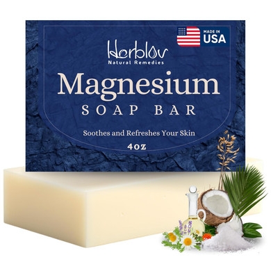 Dead Sea Magnesium Soap Bar  Deep Cleansing, Moisturizing Body Soap For Dry Itchy And All Skin Types  Shower Soap Soothes Muscles And Joints  All-Natural Exfoliating Face And Body Wash Made In Usa