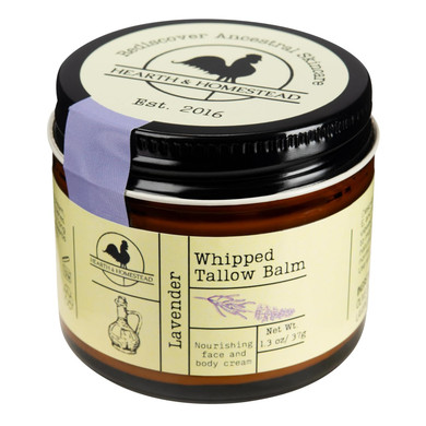 Handmade Whipped Tallow Balm (Coffee Vanilla) - Organic Body Butter With Infused Olive Oil - 1.3 Oz 