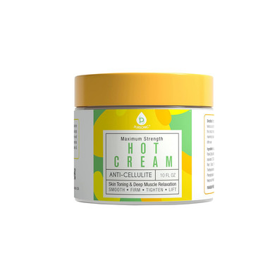 Pursonic Anti Cellulite & Muscle Relaxation Hot Cream, Diminish The Appearance Of Varicose Veins, Improves Skin Texture & Tightness, Softens & Hydrates. 4Oz