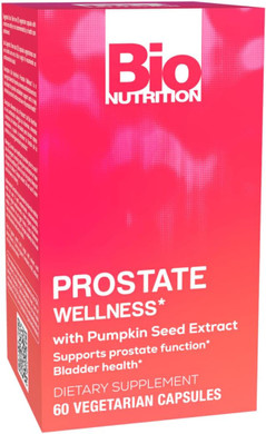 Bio Nutrition Prostate Wellness Support Supplement 60 Vegetarian Capsules | Natural Formula For MenS Health | Promotes Healthy Prostate Function | Supports Urinary Health & Hormonal Balance