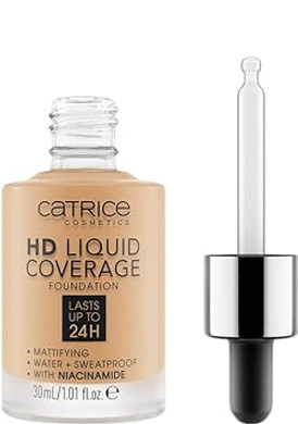 Catrice | HD Liquid Coverage Foundation | High & Natural Coverage | Vegan & Cruelty Free (035 | Natural Beige)035 | Natural Beige1 Fl Oz (Pack of 1)