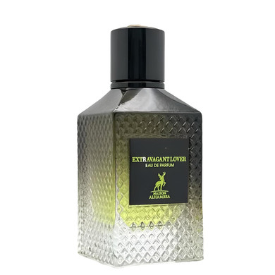 Maison Alhambra Extravagant Lover  Fruity, Gourmand, Woody, Amber  Eau De Parfum Spray Long-Lasting Fragrance For Unisex, 3.4 Ounce / 100 Ml