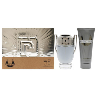 Paco Rabanne Invictus For Men - 2 Pc Gift Set 3.4Oz Edt Spray, 3.4Oz All Over Shampoo