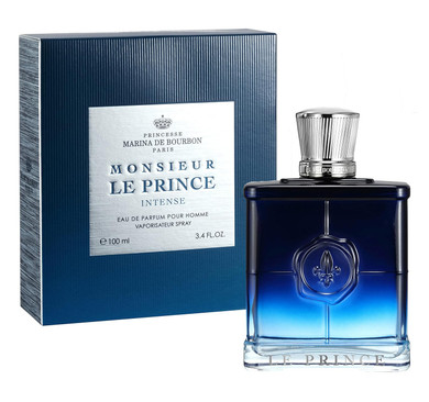 Princesse Marina De Bourbon Monsieur Le Prince On Fire Eau De Parfum For Men - Opens With Bergamot And Pepper Blended With Leather And Patchouli - Sensual Masculine Fragrance - 3.4 Oz