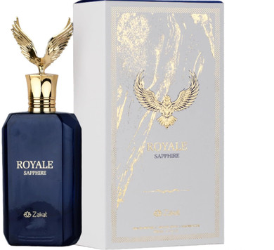 Zakat Perfumes Royal Collection Unisex Edp - Eau De Parfum 80Ml(2.7 Oz) (Saphire)