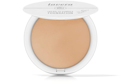 Lavera Cream To Powder Foundation -Tanned 02- Nude - Bio-Mandelã£Â¶L & Vitamin E - Vegan - Feuchtigkeitsspendend - Intensive Deckkraft (1 X 10,5G)