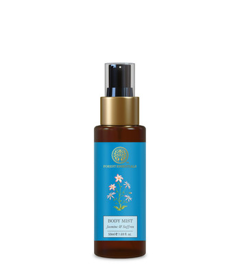Forest Essentials Travel Size Body Mist Jasmine & Saffron 50Ml (Body Spray)