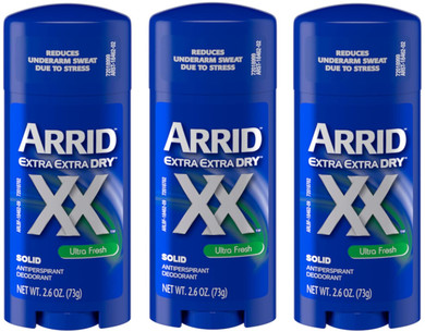 Arrid Xx Solid Antiperspirant & Deodorant-Ultra Fresh-2.7 Oz (Quantity Of 3)