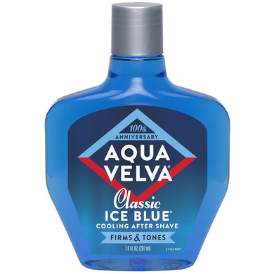 Aqua Velva After Shave, Classic Ice Blue, Soothes, Cools, And Refreshes Skin, 7 Ounce