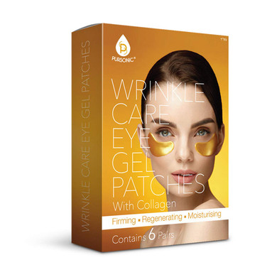 Pursonic | Wrinkle Care Eye Gel Patches With Collagen For Puffy Eyes, Dark Circles, & Wrinkles - Hydrates And Rejuvenates Skin For Anti-Aging Effects