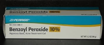 Perrigo 10% Benzoyl Peroxide Acne Treatment Gel 90Gm Tube By Perrigo