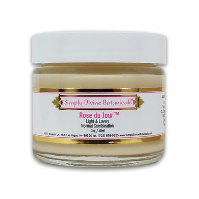 Simply Divine Botanicals Rose Du Jour Moisturizer For Normal, Combination And Oily Skin, 2Oz