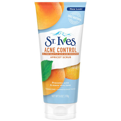 St. Ives Acne Control Face Scrub, Apricot, 6 Oz