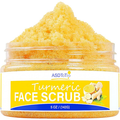 Turmeric Scrub - For Face And Body, Natural Ingredients With Vitamin C To Cleanse And Hydrate Skin, Turmeric Scrub Skin Care For All Skin Types