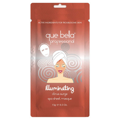 Que Bella B07Gnrpp7T Illuminating Sheet Mask - Citrus Surge