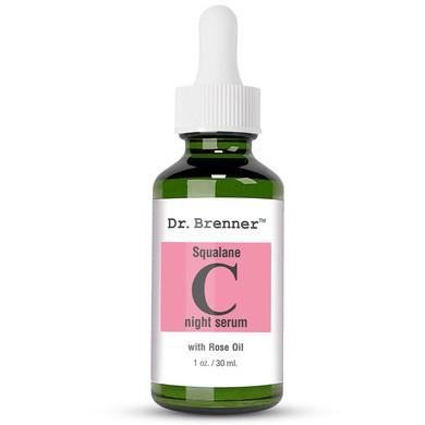 Vitamin C Serum (Tetrahexyldecyl Ascorbate) Night Oil Treatment With Squalane And Pure Rose Oil For Firmer, Glowing Skin, By Dr. Brenner 1 Oz