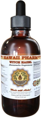 Hawaiipharm Witch Hazel Liquid Extract, Witch Hazel (Hamamelis Virginiana) Tincture, Herbal Supplement, Made In Usa, 4 Fl.Oz
