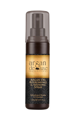 Argan Oil Refreshing & Shine Spray With Static, Frizz, And Split End Control-Thermal Damage Protector For All Hair Types 4Fl Oz