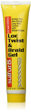 Sulfur 8 Loc Twist And Braid Gel, 6 Ounce
