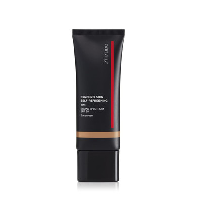 Shiseido Synchro Skin Self-Refreshing Tint Spf 20 - Light Coverage, Tinted Moisturizer - 12-Hour Wear, 24-Hour Hydration - Waterproof, Shine Resistant & Non-Comedogenicmedium Katsura - 335