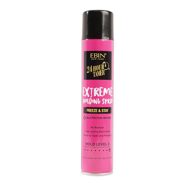 Ebin New York 24 Hour Tamer Super Holding Spray - Contol & Hold 12.13Oz/ 480Ml | Tames Frizz & Flyaway, Gives High Shine & Volume, All Day Hold
