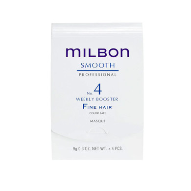 Milbon Smooth No. 4 Weekly Booster - For Fine Hair 4 X 0.3 Fl. Oz. 1 Kit