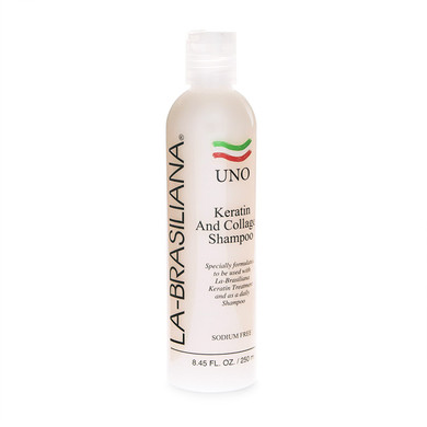 La-Brasiliana Uno Keratin And Collagen Shampoo, 8.45 Fl.Oz