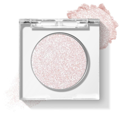 Kyda Single Glitter Eyeshadow, Soft Pink Pearl Glow Eyeshadow, Lasting Blendable Shimmer Eyes Shadow, Sparkling Eyes Glitter, Soft Buildable Glossy Color, Wet Look Effect, Pink Siren