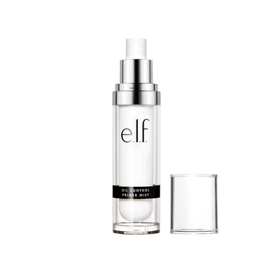 E.L.F., Oil Control Primer Mist, Water-Based, Mattifying, Lightweight, Hydrates, Preps, Balances Oil, Controls Shine, Enriched With Purified Water, Cucumber And Vitamin E, 1.01 Fl Oz