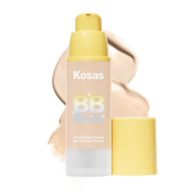 Kosas Bb Burst Tinted Face Gel Cream - Supports Healthy Collagen, Smoothes Skin, Hydrates & Moisturizes - Lightweight Buildable Coverage - Medium Deep Neutral Warm 32, (1 Oz/30 Ml)