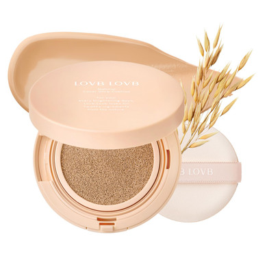 Natural Cover Glow Cushion Foundation | Satin Radiant Finish | Korean Foundation Makeup | Long-Lasting Natural Coverage | For All Skin Types 0.42 Oz. (21P Porcelain Ivory)