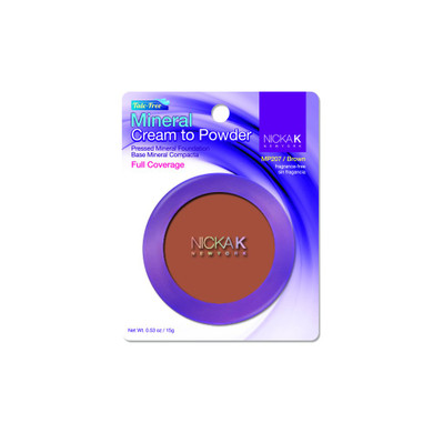 Nicka K New York Mineral Cream To Powder 0.53Oz, Mp207 Brown