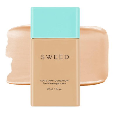 Sweed - Glass Skin Foundation | Long-Lasting Fluid Formula | Hydrate, Moisturize, Lift, Plump, Protect | Vegan, Cruelty-Free, Clean Beauty (10 Deep N)